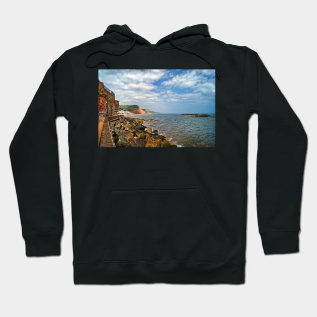 Coastline at Sidmouth Hoodie by galpinimages